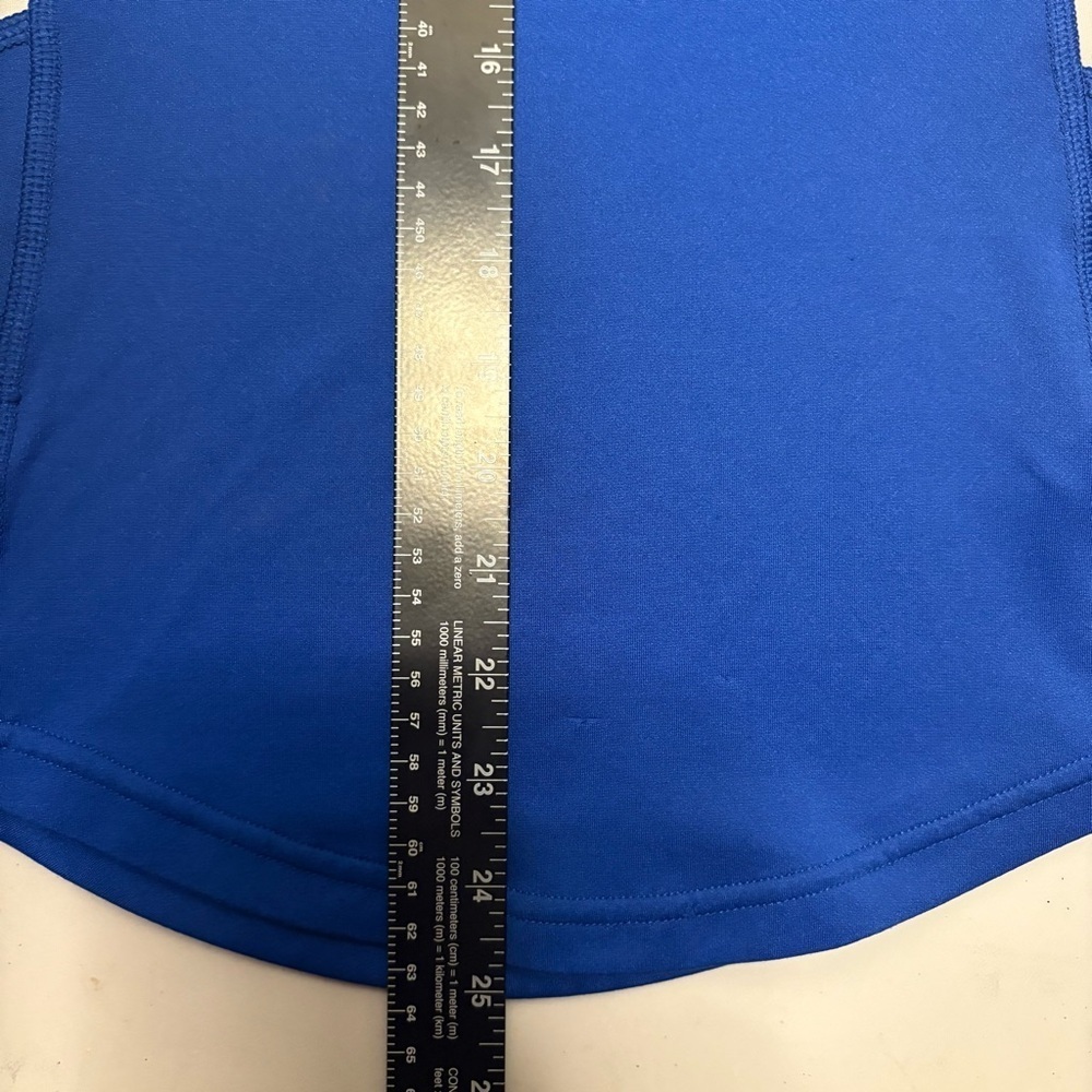 Nike Women's Short Sleeve Blue and White Tee - Picture 5 of 9